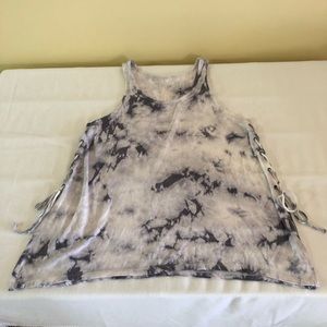 American Eagle Ribbed Tie Dye Tank Top | L